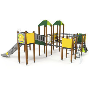 Playground play structure - 10026 - Astrus Playgrounds - wooden / metal ...