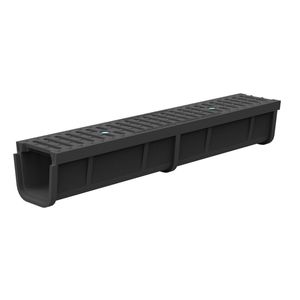 cast iron drainage channel / with grating / for public spaces