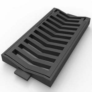 cast iron drain grate / for public spaces / for landscaping