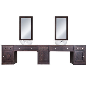hairdresser cabinet with washbasin