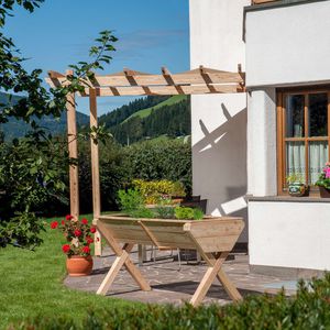 larch garden planter