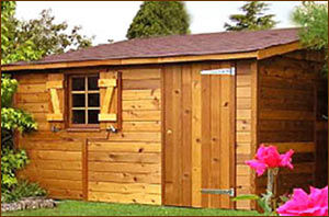 red cedar garden shed