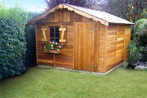 red cedar garden shed