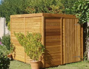 wooden garden shed