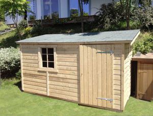 wooden garden shed