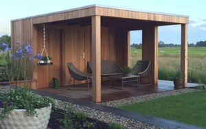 wooden garden shed