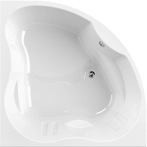 corner bathtub / acrylic / deep / hydromassage