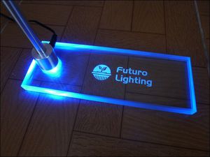 luminous signage plate
