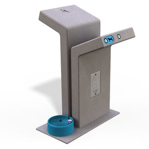 dog drinking fountain 1