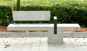 contemporary public bench