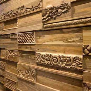 wooden wall cladding panel / interior / decorative / recycled