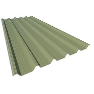 ribbed sheet metal / steel / for facade / for roofs