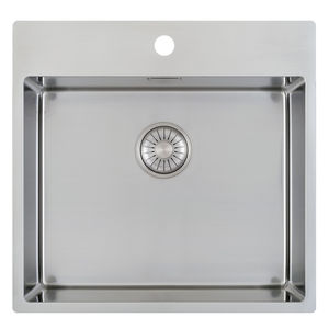 single-bowl kitchen sink
