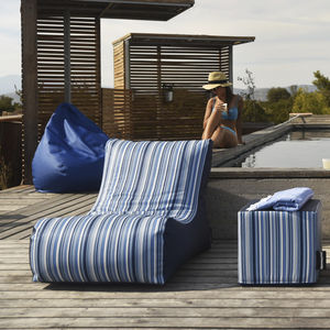 contemporary bean bag / Sunbrella® / waterproof / with washable removable cover