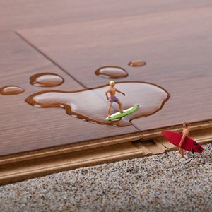 wood-plastic composite flooring