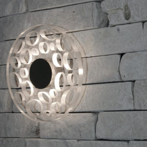 original design wall light / stainless steel / polycarbonate / LED