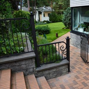 Wrought iron railing - 19 - La Forge Artistique - with bars / outdoor ...