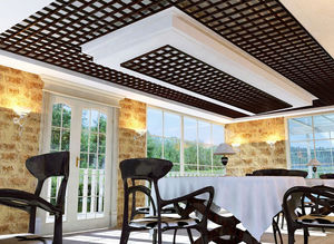 wooden suspended ceiling