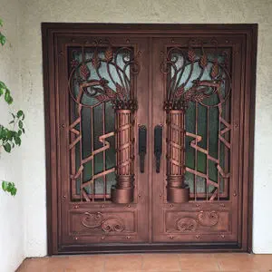 Entry door - WR14 - Ville Doors - wrought iron / swing / classic