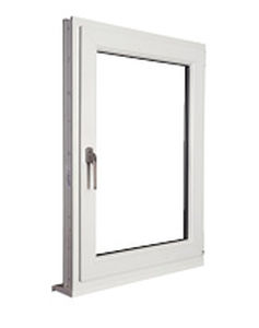 casement window / PVC / double-glazed / thermal break