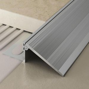 Tile transition profile - PRONIVEL L - PROFILPAS - brass / aluminium