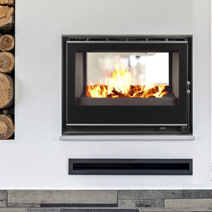 double-sided fireplace insert