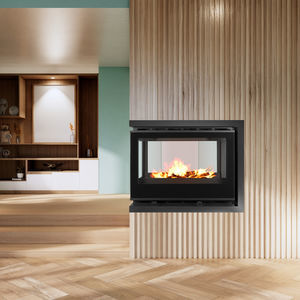 3-sided fireplace insert
