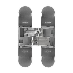 door hinge / nickel / silver / painted metal