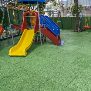 public space rubber mulch floor