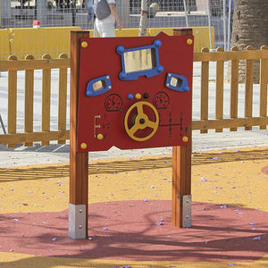 play panel with steering wheel