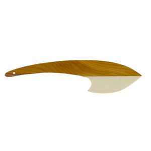 kitchen knife with walnut handle