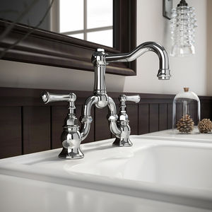 double-handle washbasin mixer tap