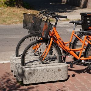 floor-mounted bike rack