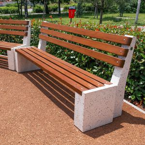 contemporary public bench