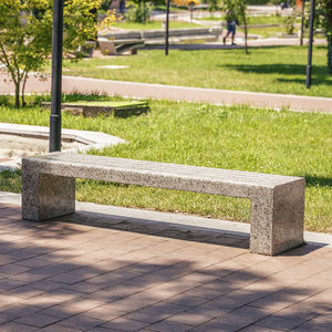 contemporary public bench