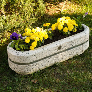 chrome planter