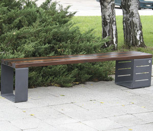 contemporary public bench