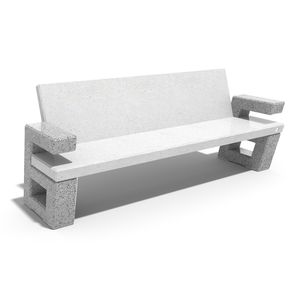 contemporary public bench