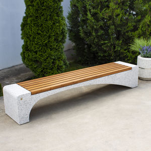 contemporary public bench