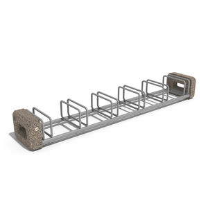 powder-coated steel bike rack