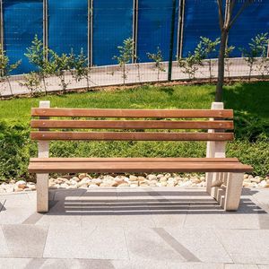 contemporary public bench