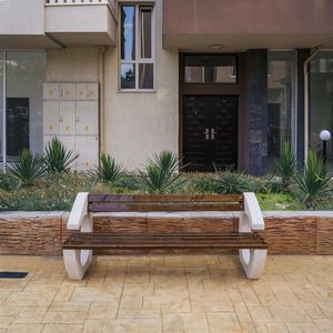 contemporary public bench