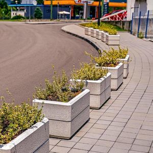 high-performance concrete planter