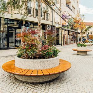 fiber-reinforced concrete planter