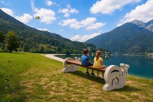mahogany public bench 1