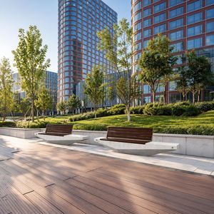 contemporary garden bench 1