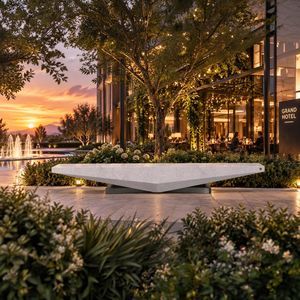contemporary public bench 1