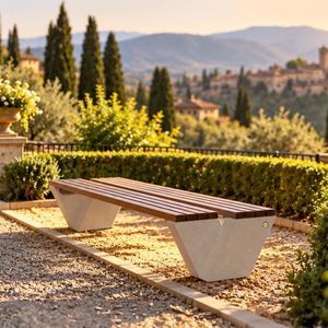 contemporary garden bench