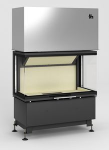 3-sided fireplace insert