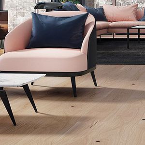 engineered parquet floor / glued / floating / oak